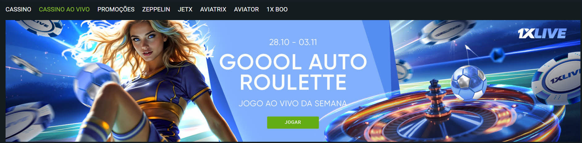 Cassino ao Vivo - Jogos de cassino ao Vivo na 1xBet Brasil 